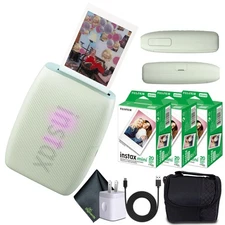 FUJIFILM INSTAX MINI LINK 3 Smartphone Printer (Sage Green) + 60 Instant Film