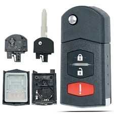 Key Fob Shell Case Replacement Fits for Mazda 2 3 5 CX-7 CX-9 2006-2015