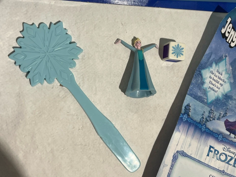 Disney Frozen Jenga Game Elsa’s Ice Palace Complete Hasbro Gaming 2015 - Image 3 of 4