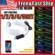 5m Colorful Rgb Interior Led Strip Light App Music Control Atmosphere Lamps1-5x