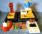 Vintage Fisher Price Little People Offshore Cargo Set #945 Complete - Excellent!