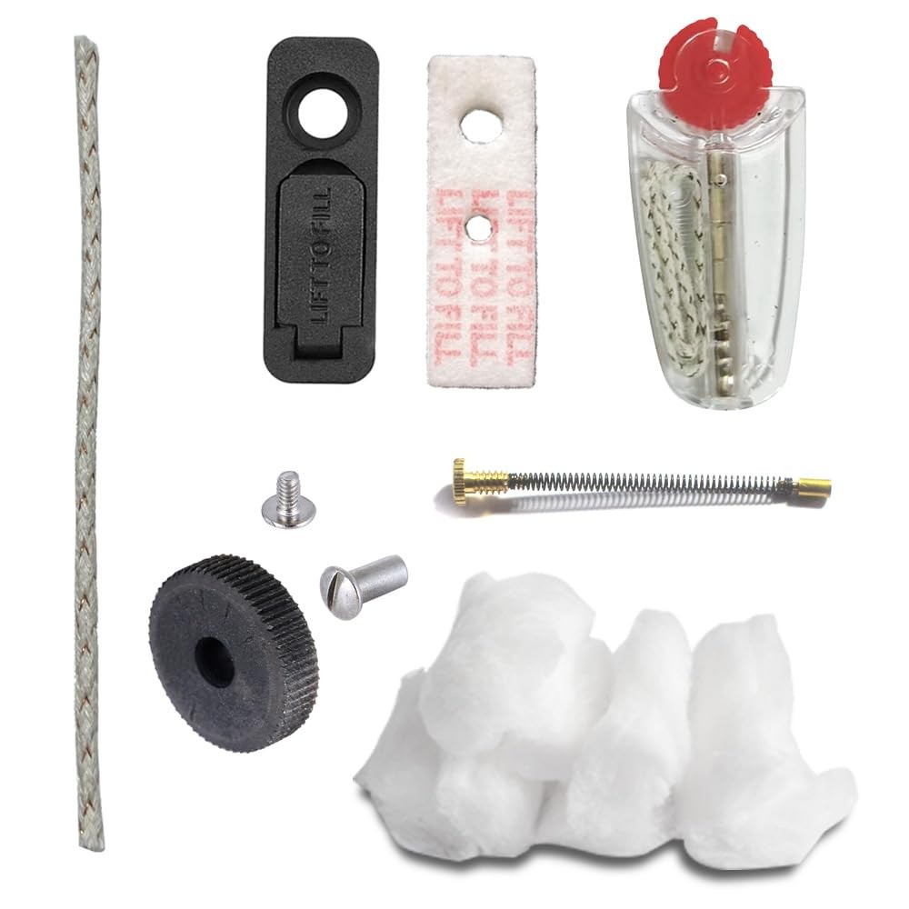 Replacement Repair Kit (spring Screw, Flint Stone, Cotton, Wick,...