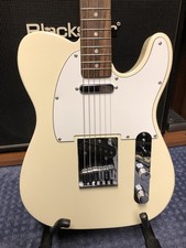 Fender Telecaster Squier olympic white mit Alnico V vintage Pickups Neck/Bridge
