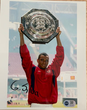 Gilberto Silva signed Arsenal 10x8 photo RACC Trusted Seller ACGCert