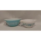 Pyrex Vintage "Amish Butterprint" Cinderella 1.5 Pint & 1.5 Quart Mixing Bowls