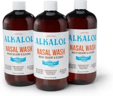 Alkalol Solution Original Nasal Wash, 3 Count -16 fl oz, 16 oz (pack of 3) 