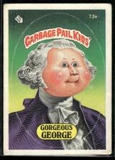 1985 Topps GBK Series 2 #73a Gorgeous George 2 Star Matte Back** Blue Error PR