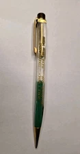 Vtg Advertising Pencil Conoco Agent George Manly Wellington KS Clear Green