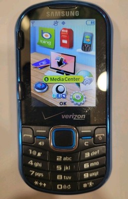 Samsung Intensity II SCH-U460 Metallic Blue Verizon QWERTY Slider Phone WORKING