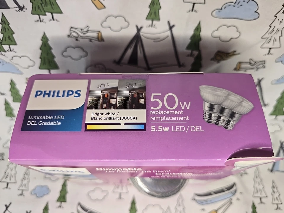 Philips par 20 led bulb 3000k 3 pack indoor dimmable 5.5 watt 50w replacement - Image 2 of 4