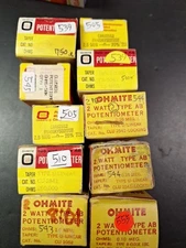 10pc Potentiometers Assortment Ohmite