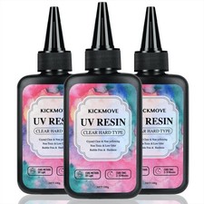 Resina UV transparente 300 g de resina epoxi de cristal duro para joyería artesanía hágalo usted mismo