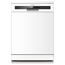 electriQ Series 2 Full Size Dishwasher 14 Place Setting Auto Open Drying White