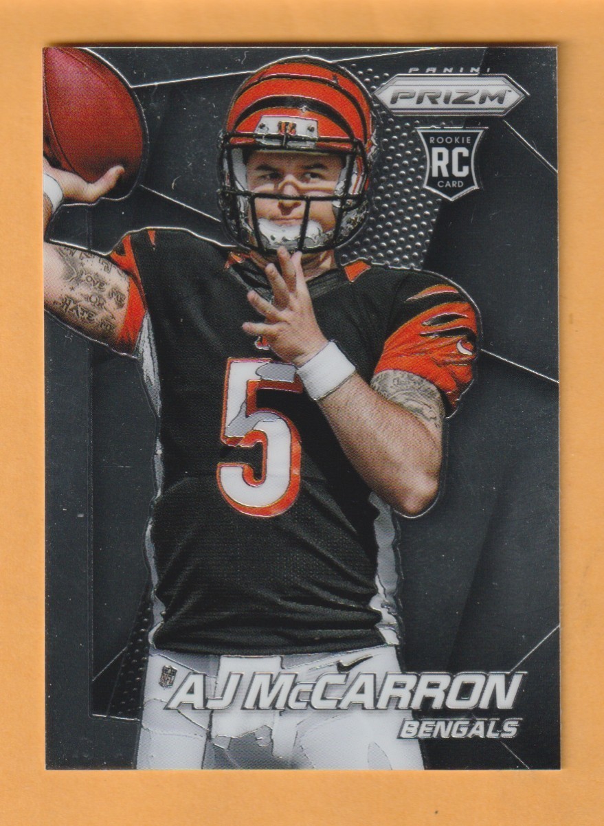 AJ McCarron Cincinnati Bengals 2014 Panini Prizm #293 RC Alabama Crimson Tide
