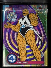 2026 Topps Finest Fantastic Four  She Thing Negative Zone NZ-073 #/75 