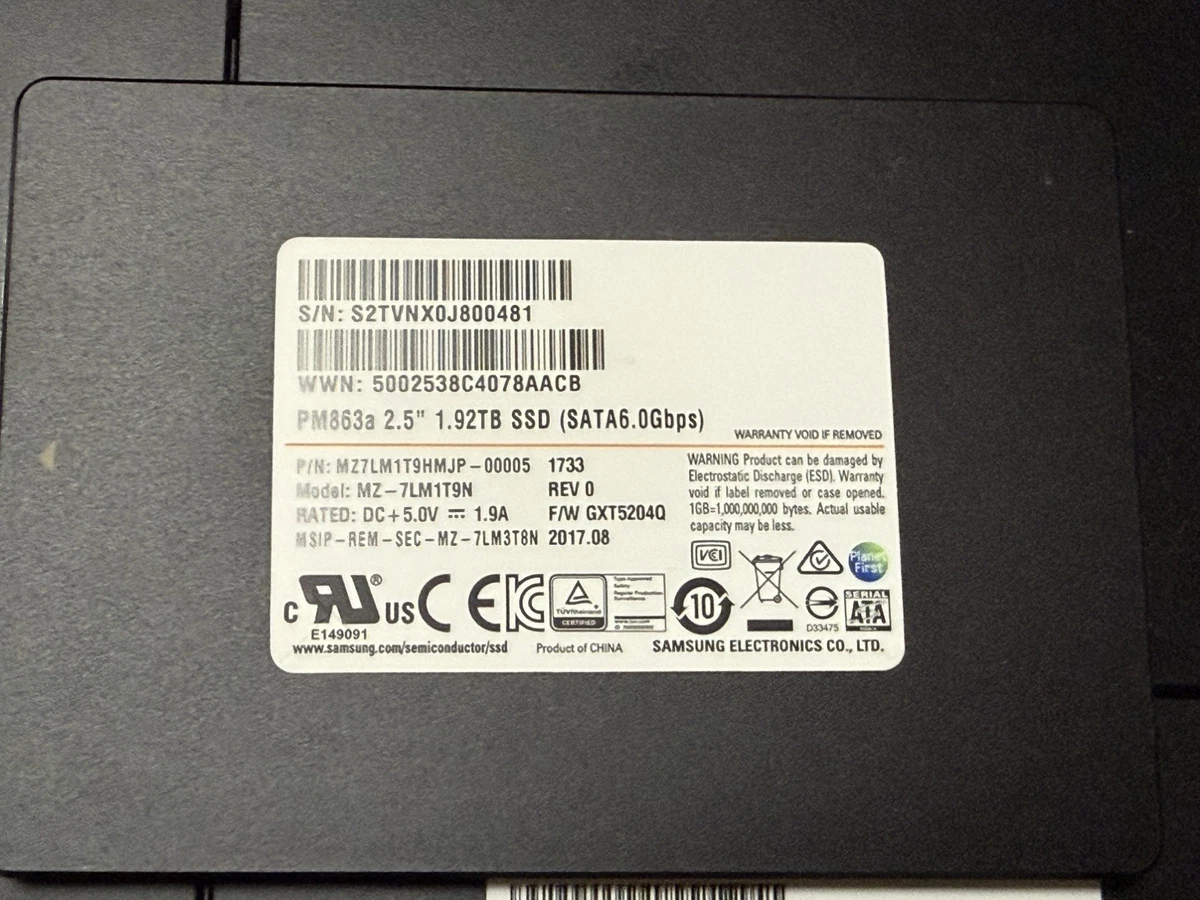 Samsung Solid State Drives 1.9 TB for sale | eBay