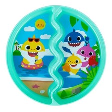 The First Years Pinkfong Baby Shark Divided Suction Plate- Dishwasher Safe Baby