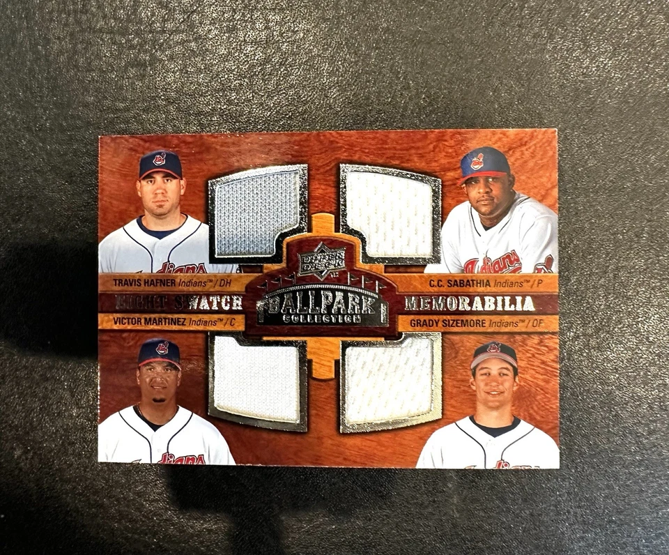 Camiseta UD Ballpark Collection 2008 8 jugadores GW: Angels/Indians Vlad, CC, Hafner Foto 2 de 4
