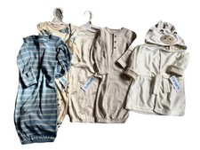 NWT Boys Carters Baby Boy Newborn 5 pc Bundle Cow Bathrobe 4 One piece Gowns