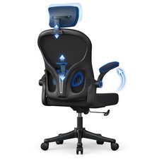 naspaluro Office Desk Chair with Flip Up Armrest High Back Ergonomic Computer
