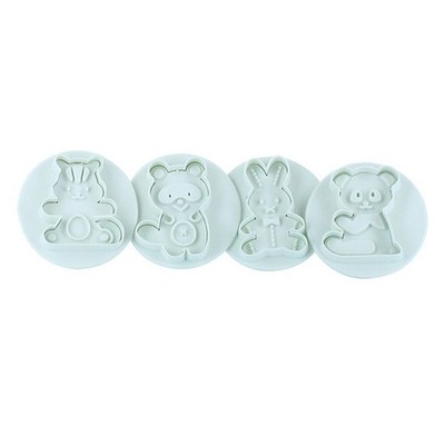 Cake Star Plunger Cutter Niedliche Tiere - 4 Stück
