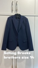 Brooks Brothers Boys Suit Navy Jacket Pants Size 14R