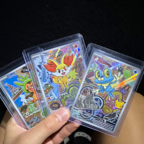 Pokemon 30th anniversary partner series 3 Promo 3-Cards Chespin/Fennekin/Froakie