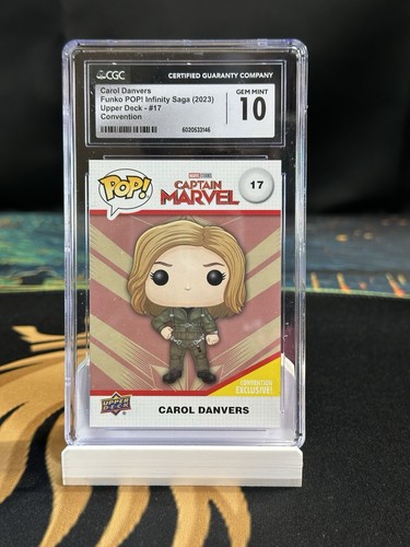 2023 Upper Deck Funko Pop Marvel Infinity Saga Convention Carol Danvers CGC 10
