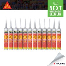 12 x Everbuild 200 Contractors LMA Silicone Sealant - 4 Colours - Everflex 200
