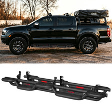 Vijay 2019-2025 Ford Ranger Super Crew Cab Running Boards Side Step Bars Black Vijay 2019-2025 Ford Ranger Super Crew Cab Running Boards Side Step Bars Black