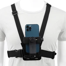 Mobile Phone Chest Mount Harness Strap Holder Cell Phone Clip Action Camera P...