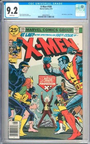 X-Men #100 High Grade Bronze Age Wolverine Superhero Marvel Comic 1976 CGC 9.2