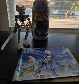 lego bionicle set of 6 2001 Toa Mata, 8531-8536, manuals and canistes *NO BALL*