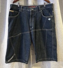 VTG Men  s Baggy Long Wide Blue Jean Shorts Jorts Y2K Hip Hop Skater Grunge 40