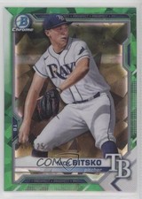 2021 Bowman Sapphire Chrome Prospects Green Refractor 46/125 Nick Bitsko 0c6