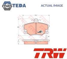 GDB458 BRAKE PADS SET BRAKING PAD FRONT TRW NEW OE REPLACEMENT