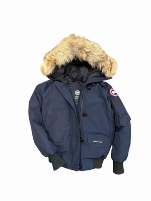 Canada Goose Chilliwack Bomber Jacket Women Small Fusion Fur Navy Authentic