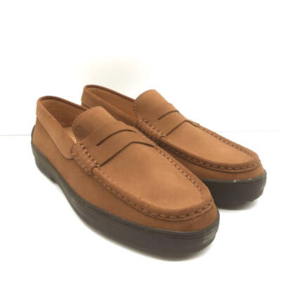 TOD\'S BROWN SUEDE DRIVER PENNY LOAFER MEN\'S SIZE 8 Tod main image 4