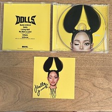 BELLA POARCH DOLLS EP CD AND SIGNED ALBUM ART CARD AUTOGRAPH PICTURE SEALED