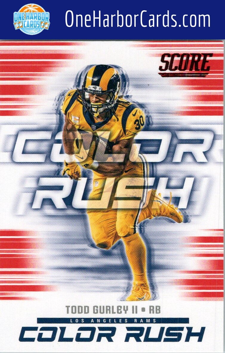 2018 Score Los Angeles Rams #4 Todd Gurley II