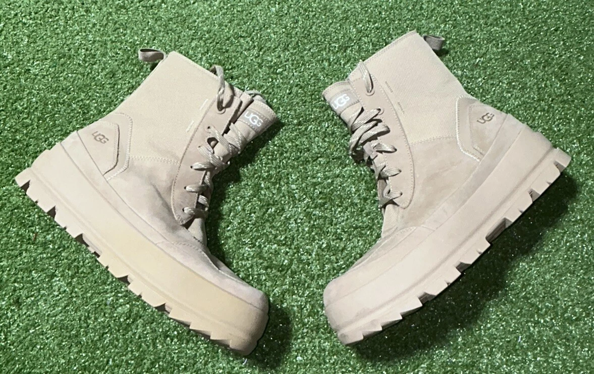 UGG THE UGG LUG BOOT SABBIA PELLE DI PECORA DONNA US TAGLIA 9 5