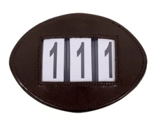 QHP Modeste bridle/saddle pad number - brown QHP