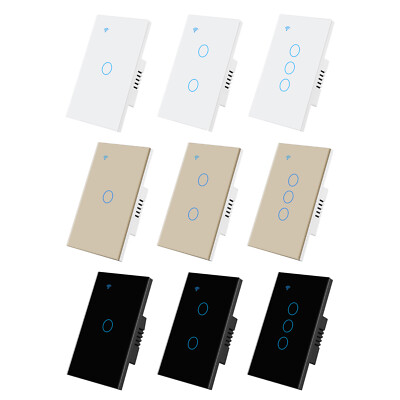 Wall Smart Wifi Light Switch Inteligente Interruptor Glass Screen Touch Panel