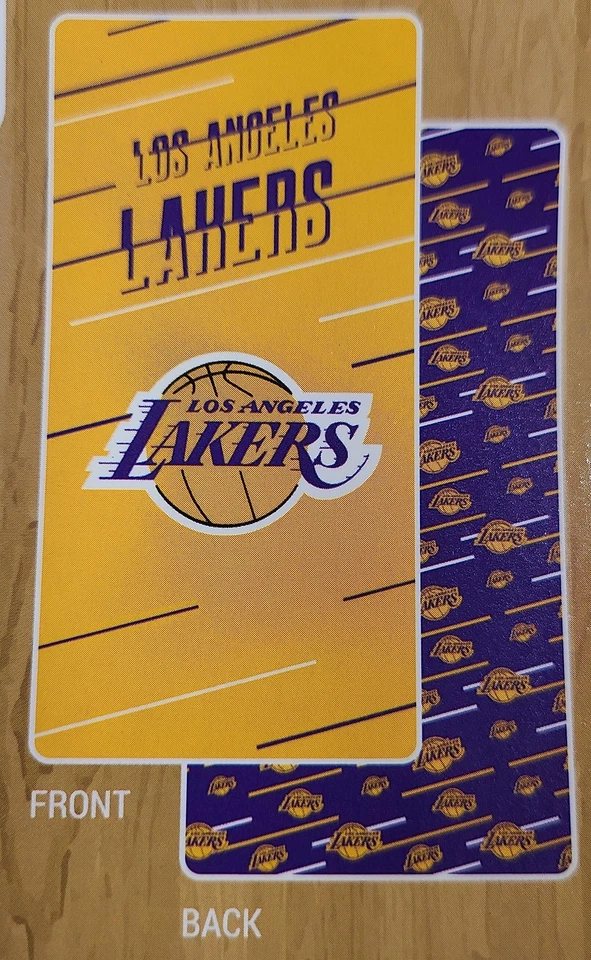 Toalla de playa de microfibra de doble cara 64" x 32" con bolsa de viaje (Los Angeles Lakers) Foto 3 de 4