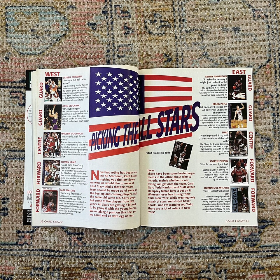VINTAGE 90’s CARD CRAZY COLLECTABLE TRADING CARD MAGAZINE / PRICE