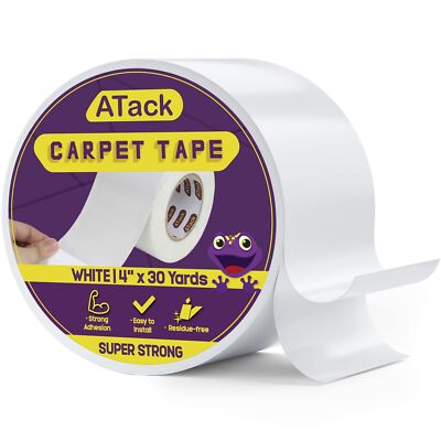 Carpet Tape for Area Rugs and Carpets Removable 4 Inch by 30 Yards Ideal for ...