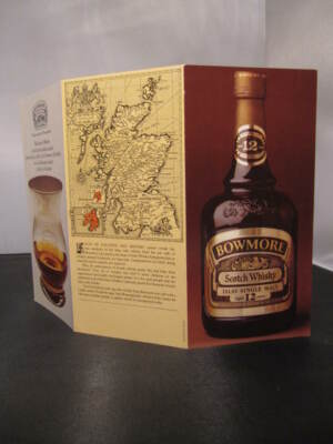 BOWMORE 12 y.o.  - old bottling FOLDER 1970´s  !!!