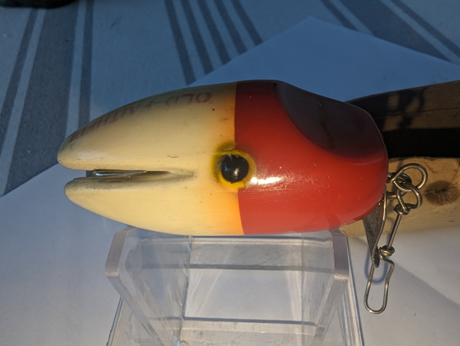 Vintage Fishing Lure Rarest Glen Willow Safety Lure Old Faithful Old Wood Lure eBay