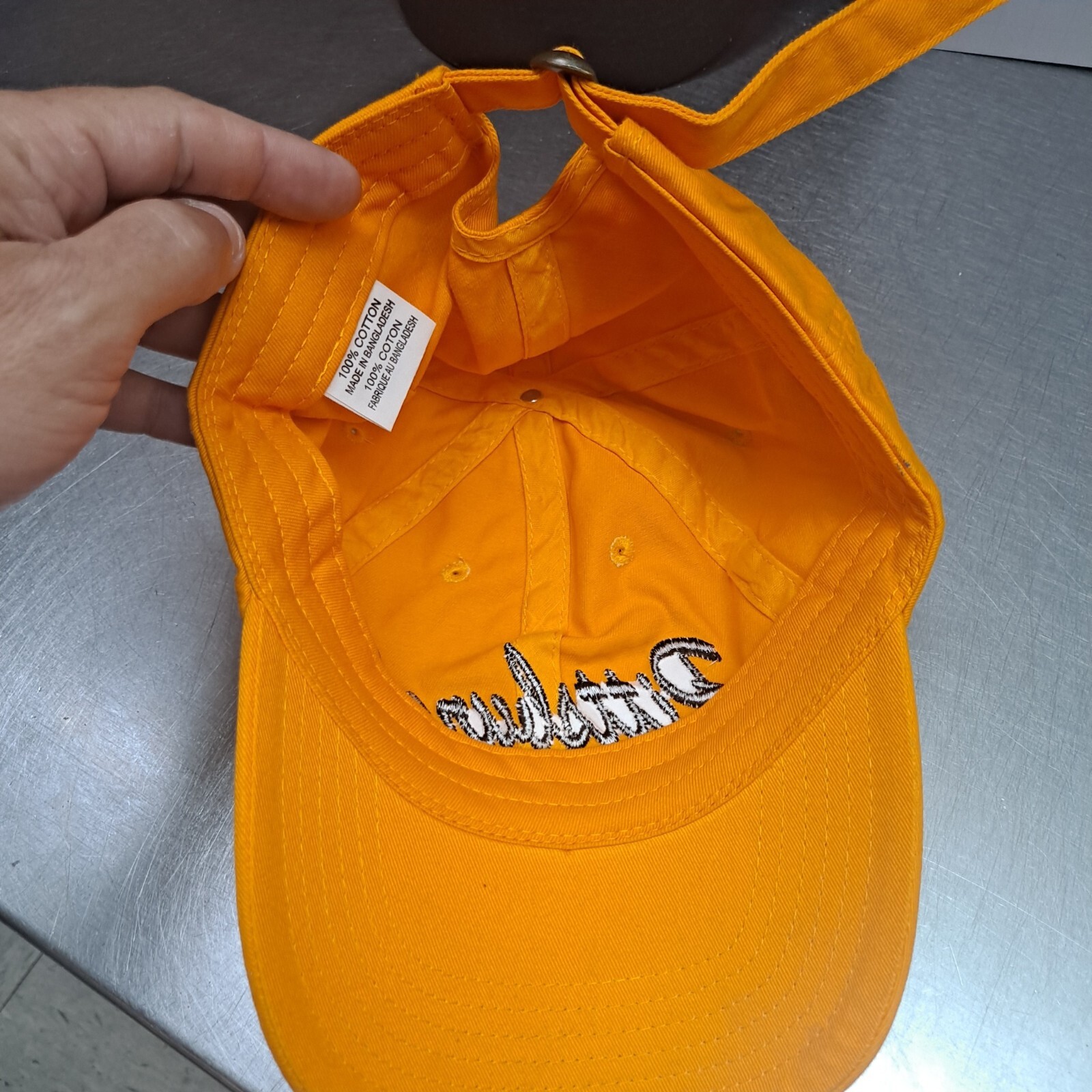 Pittsburgh Script Hat Yellow Adjustable Strapback… - image 2