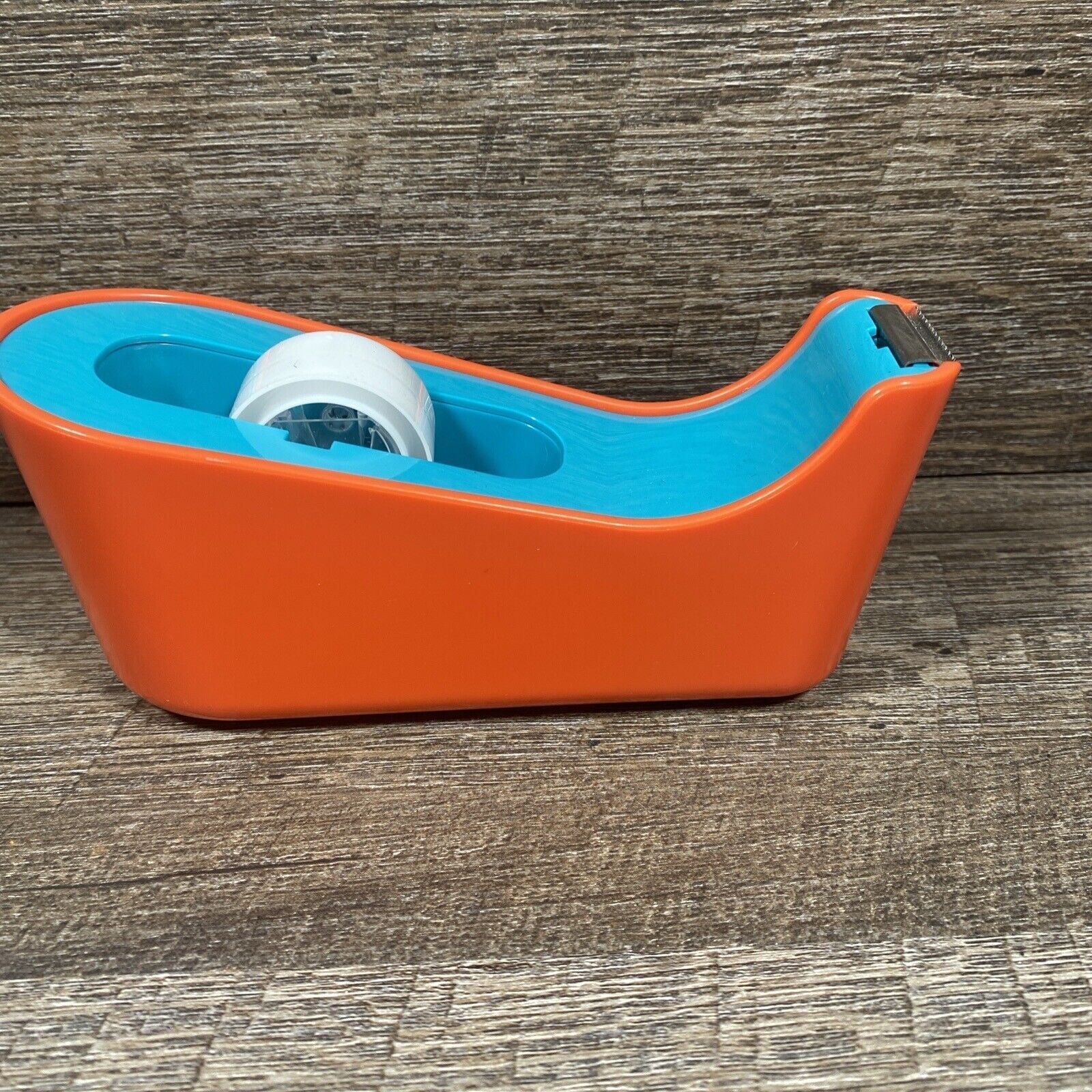 Scotch Tape Dispenser 3 M  C-18 Orange And Teal Colors-image